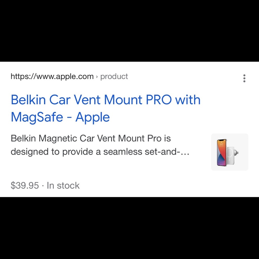 Apple - Belkin Car Mount PRO with MagSafe